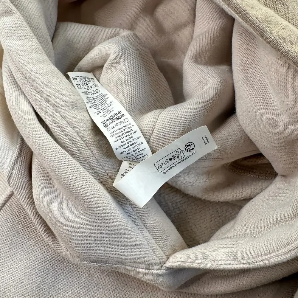 Alo Yoga Make Waves Hoodie Ivory Bone Gravel XS Womens / XXS Mens Sweatshirt EUC - Picture 9 of 16